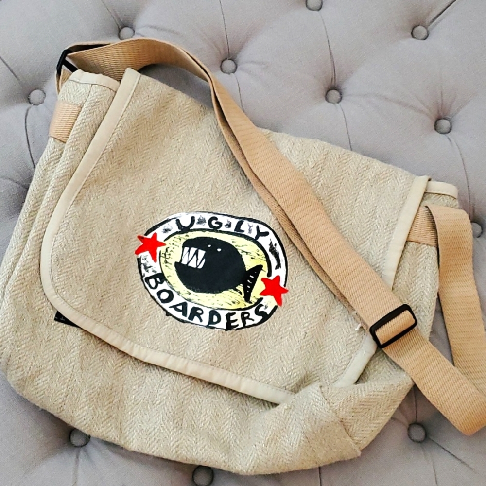 Woven Messenger Bag